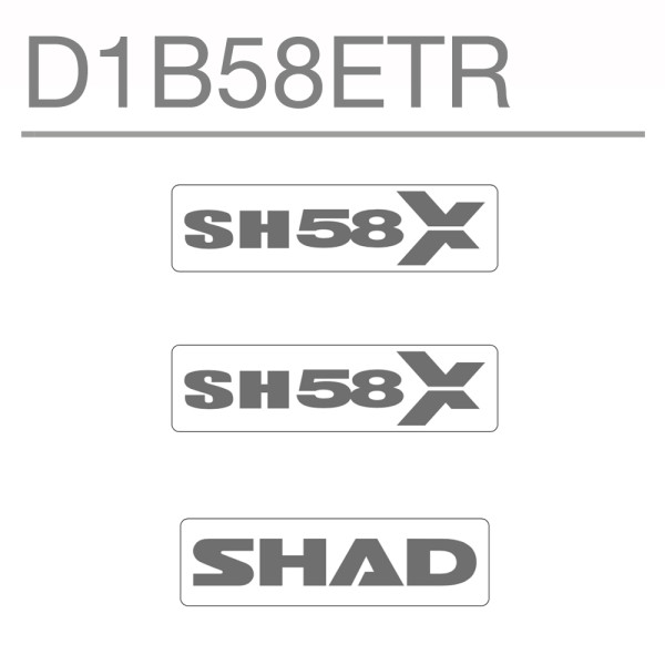 Shad SH58X Replacement Sticker